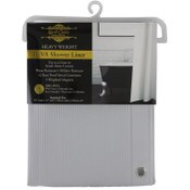 Wholesale - 70"x72" GREY 2D VERTICAL LINES PEVA SHOWER LINER, UPC: 769898264757